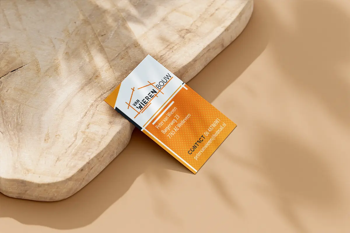 van Wieren Bouw Weiteveen business card